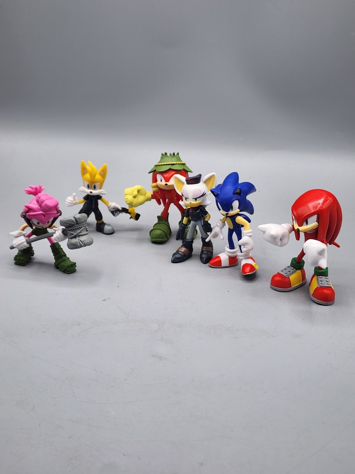 Lotto Figurine Sonic The Hedgehog Tails Knuckles PVC 2,5" SEGA