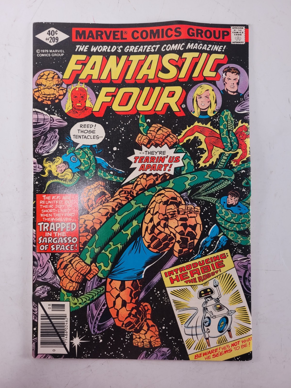 Fantastic Four #209 Marvel Comics 1979  1st Herbie The Robot