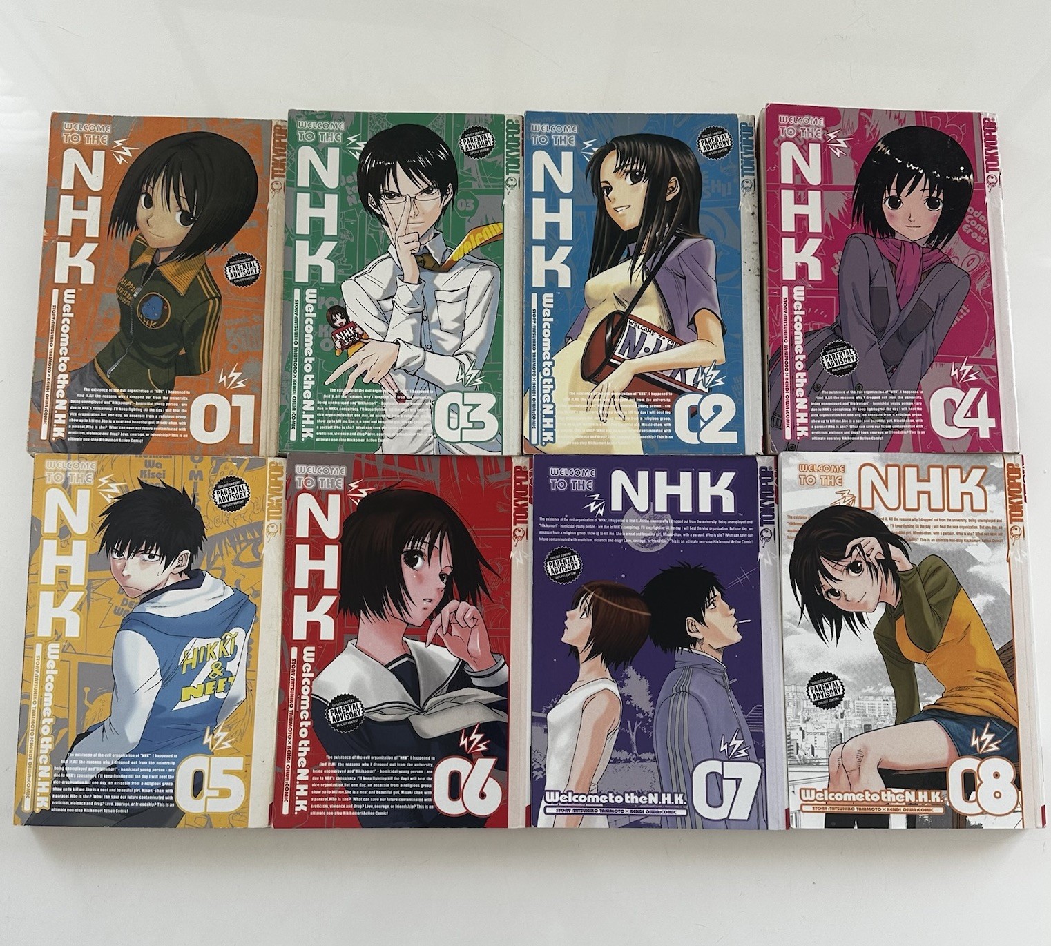 Benvenuti nel N.H.K. NHK Manga Vol. 1-8 | Set completo manga inglese *OOP*