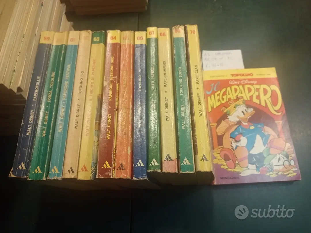 PAPERFOLLIE-lotto 13 fumetti Disney dal 1975 al '7