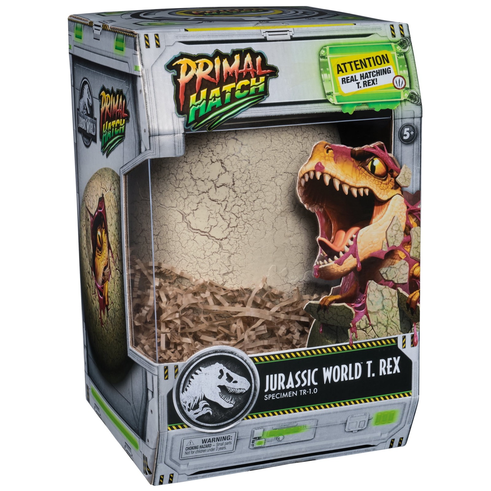 Jurassic World Primal Hatch Interactive T Rex Dinosaur Egg New