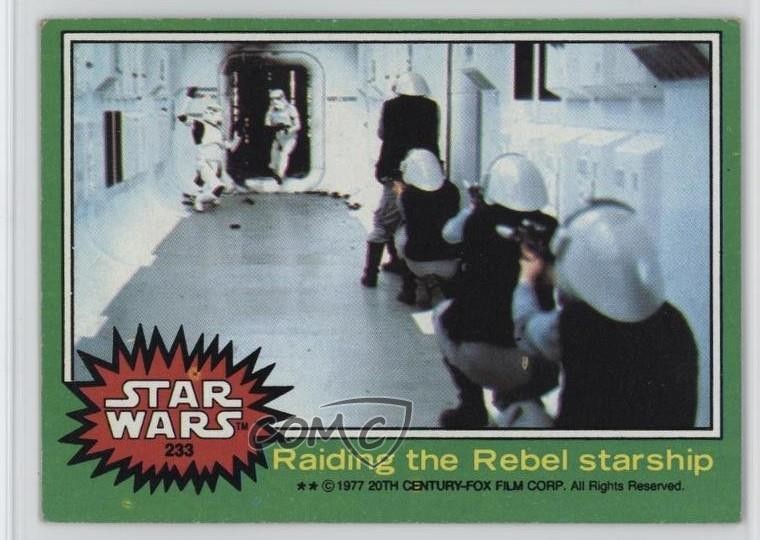 1977 Topps Star Wars Raiding the Rebel Starship #233 17qs