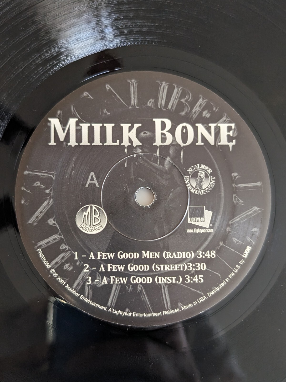 Miilk Bone A Few Good Men Vinyl 12' Single Hip-Hop Rap Lightyear Entertainment