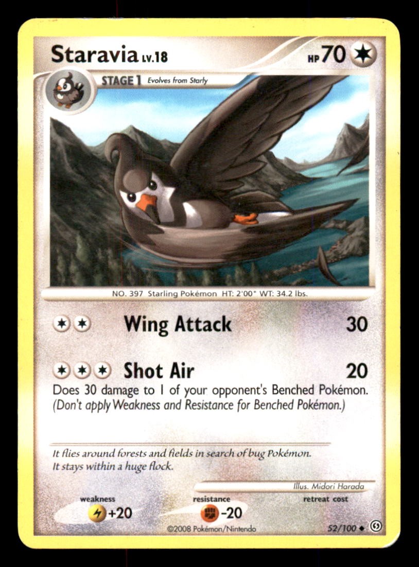 STARAVIA 52/100 POKEMON STORMFRONT LP