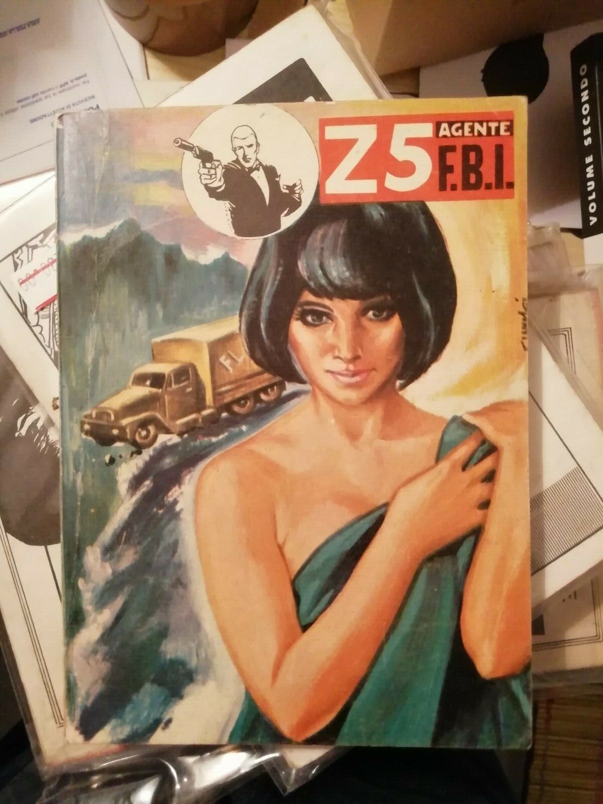 Z5 AGENTE FBI cancellieri nero n.5 CON ERRORE DI STAMPA  rarissimo