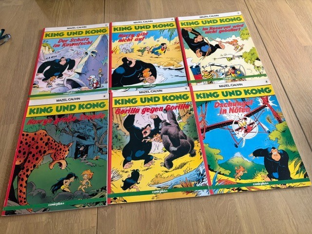 Lotto 6 album King e Kong 1 - 6 fumetti+