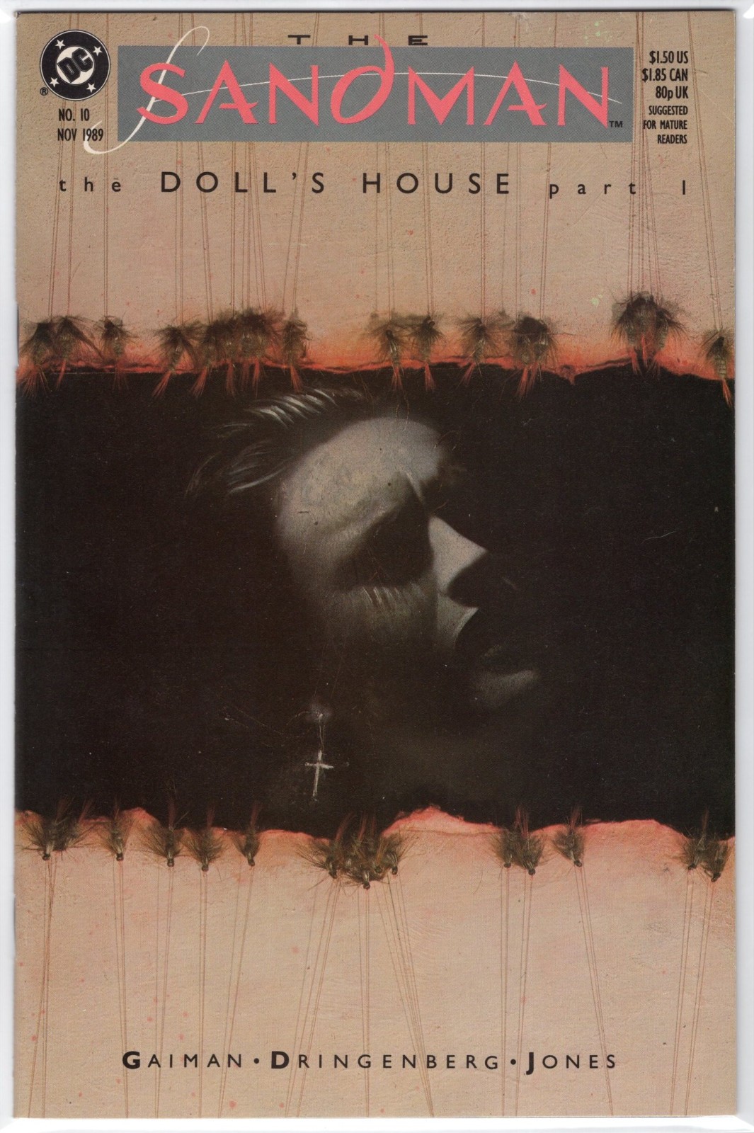 SANDMAN #10 (1° APPARIZIONE DI CORINTHIAN, WISH & DISPERAIR) COPERTINA DAVE MCKEAN
