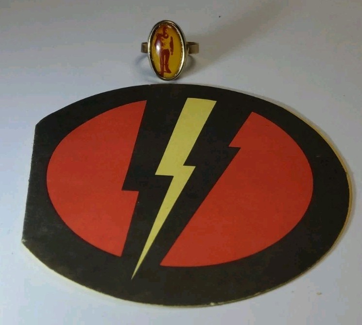 Super Joe Ring Very Rare! And Club Coupon. Hasbro 1977