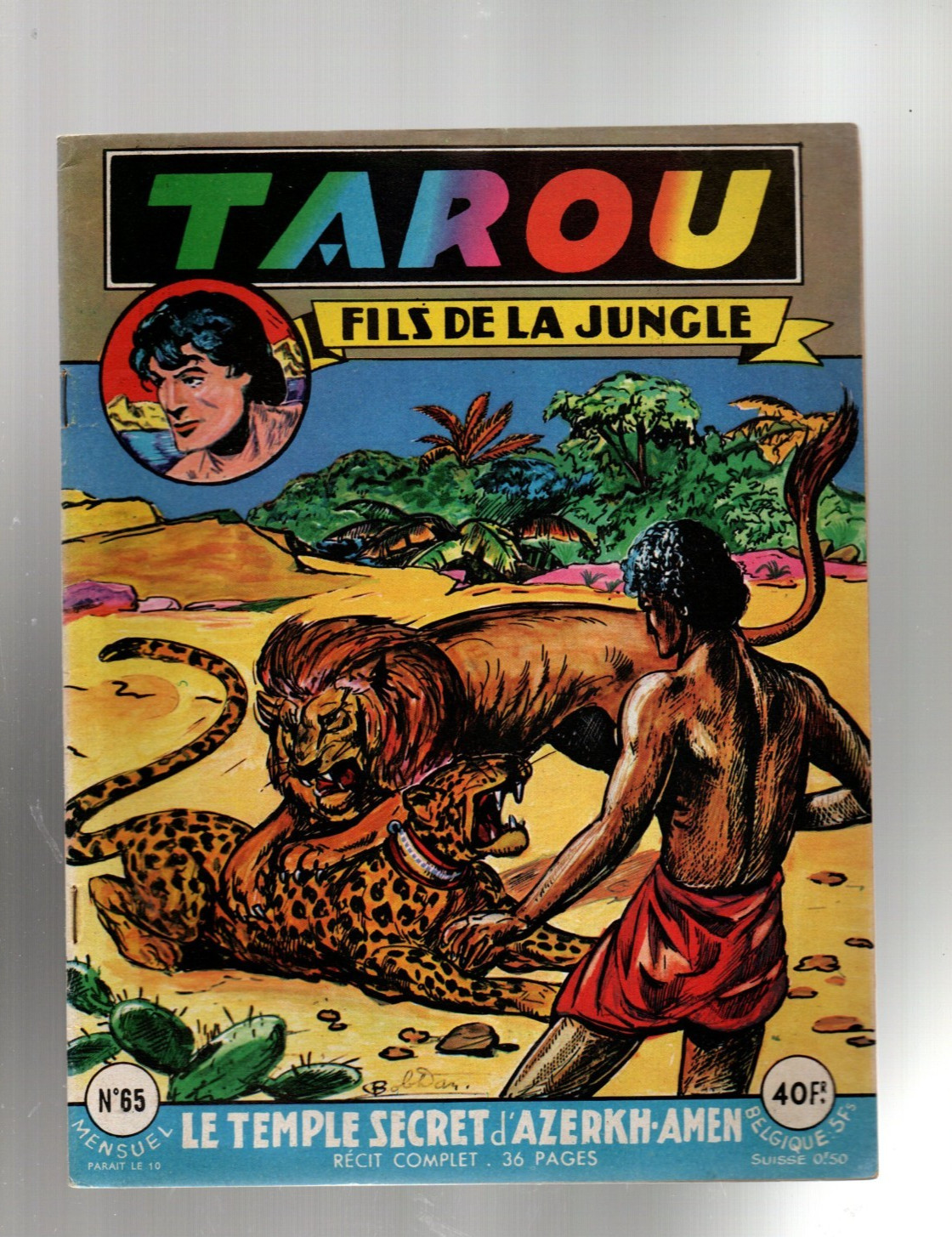 TAROU n°65. Récit complet. ARTIMA 1959. Dessins BOB DAN