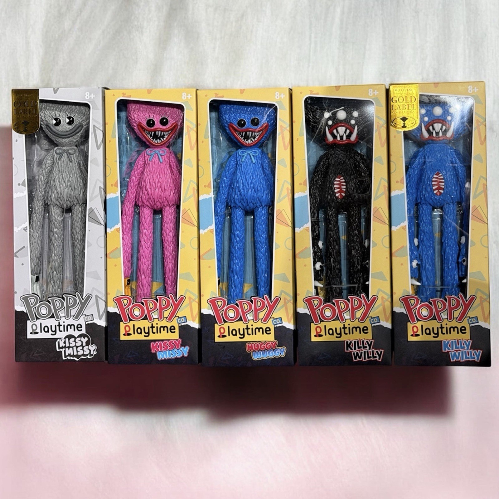 Modellino pieghevole McFarlane Gold Label Killy Willy Blue Kissy Missy nero bianco