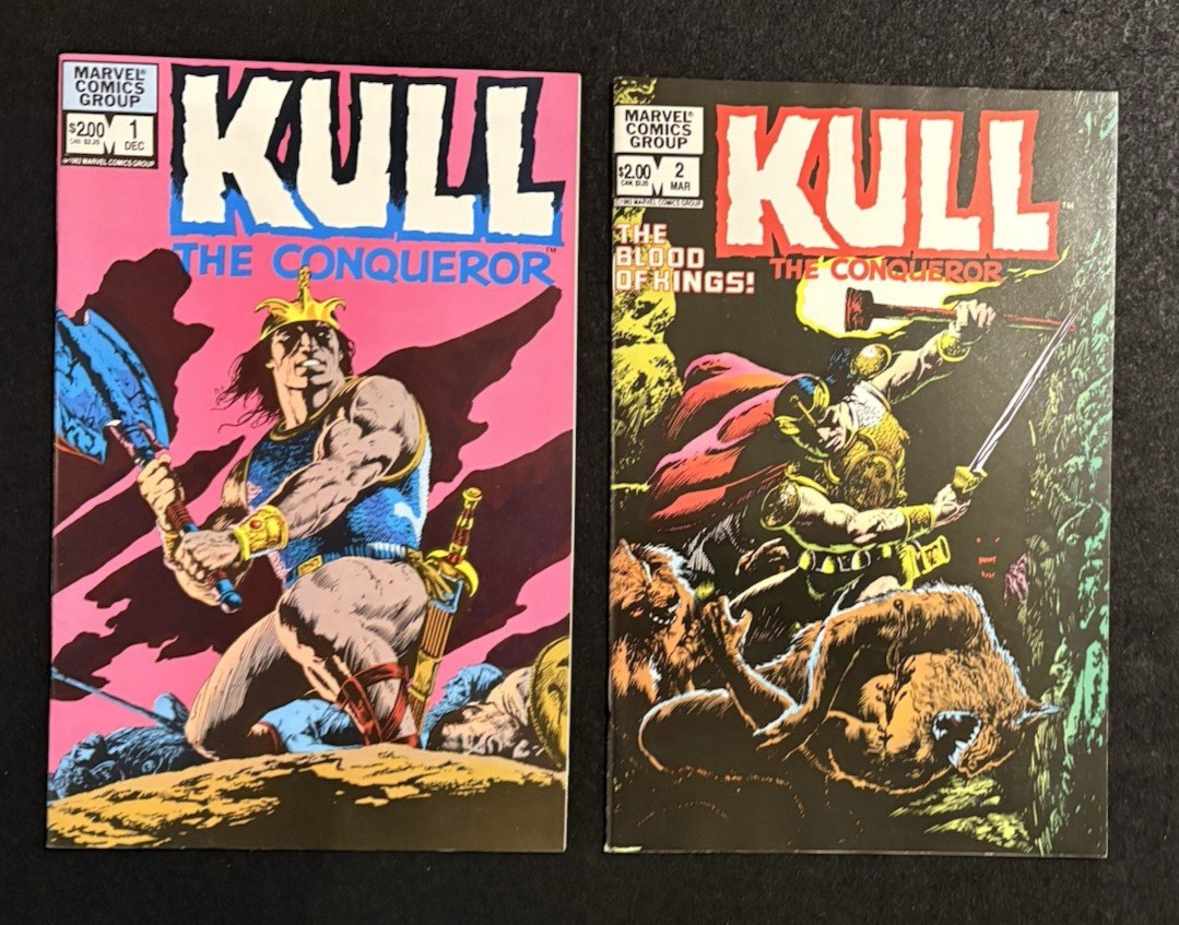 Kull the Conqueror - Complete Set of Two #1-2 (1982-83) Marvel