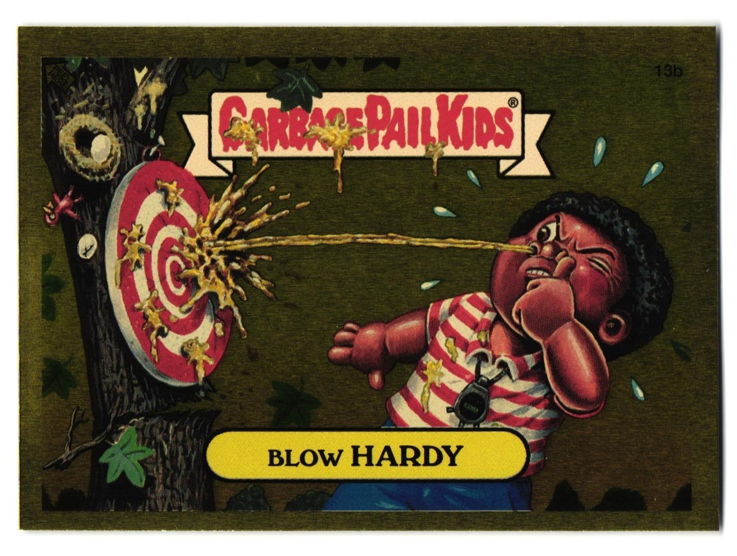 Darts Blow HARDY Gold Foil GPK Garbage Pail Kids 2004 All-New Series 3 #13b