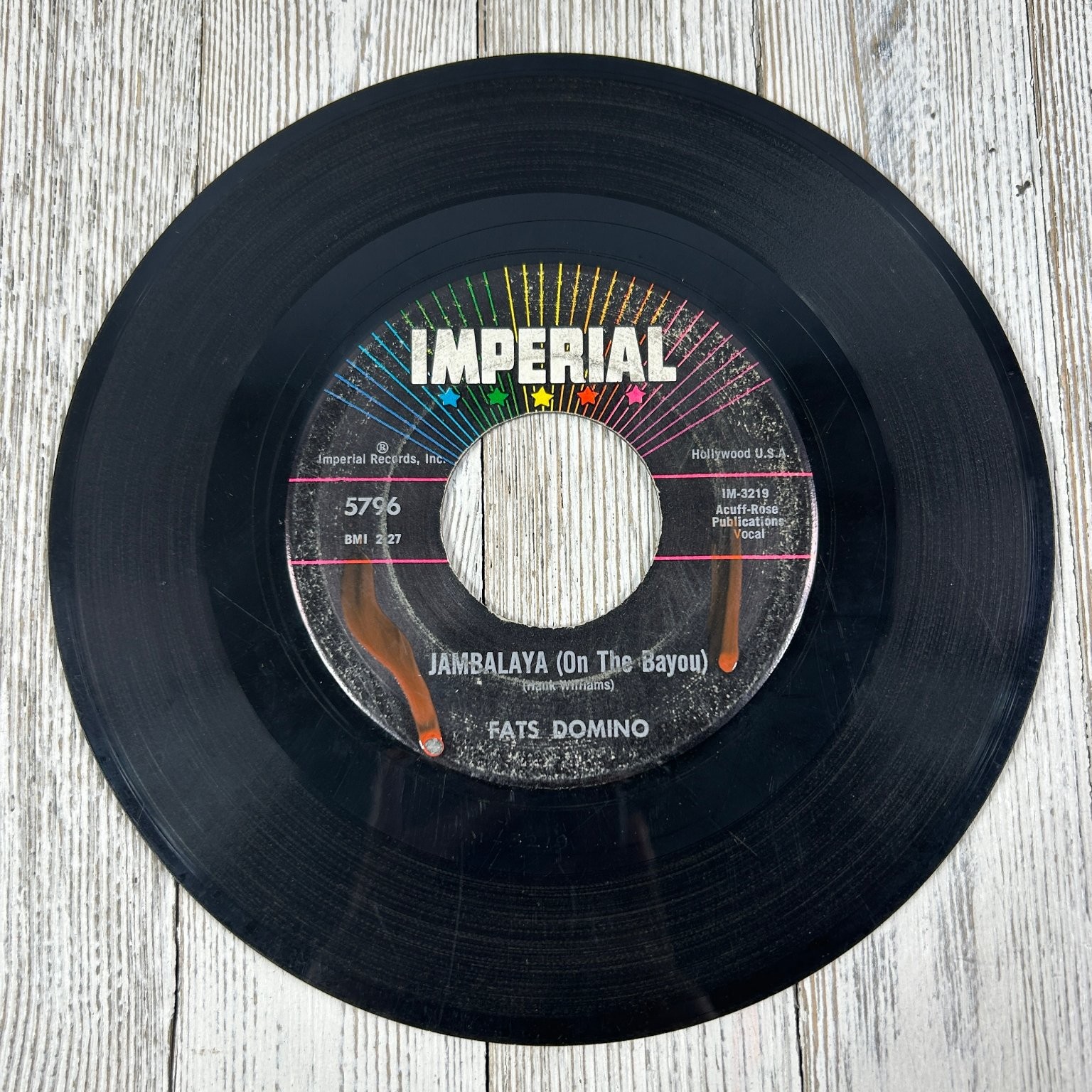 Fats Domino - Jambalaya 7" Single 1961 Imperial Rock & Roll 45 RPM