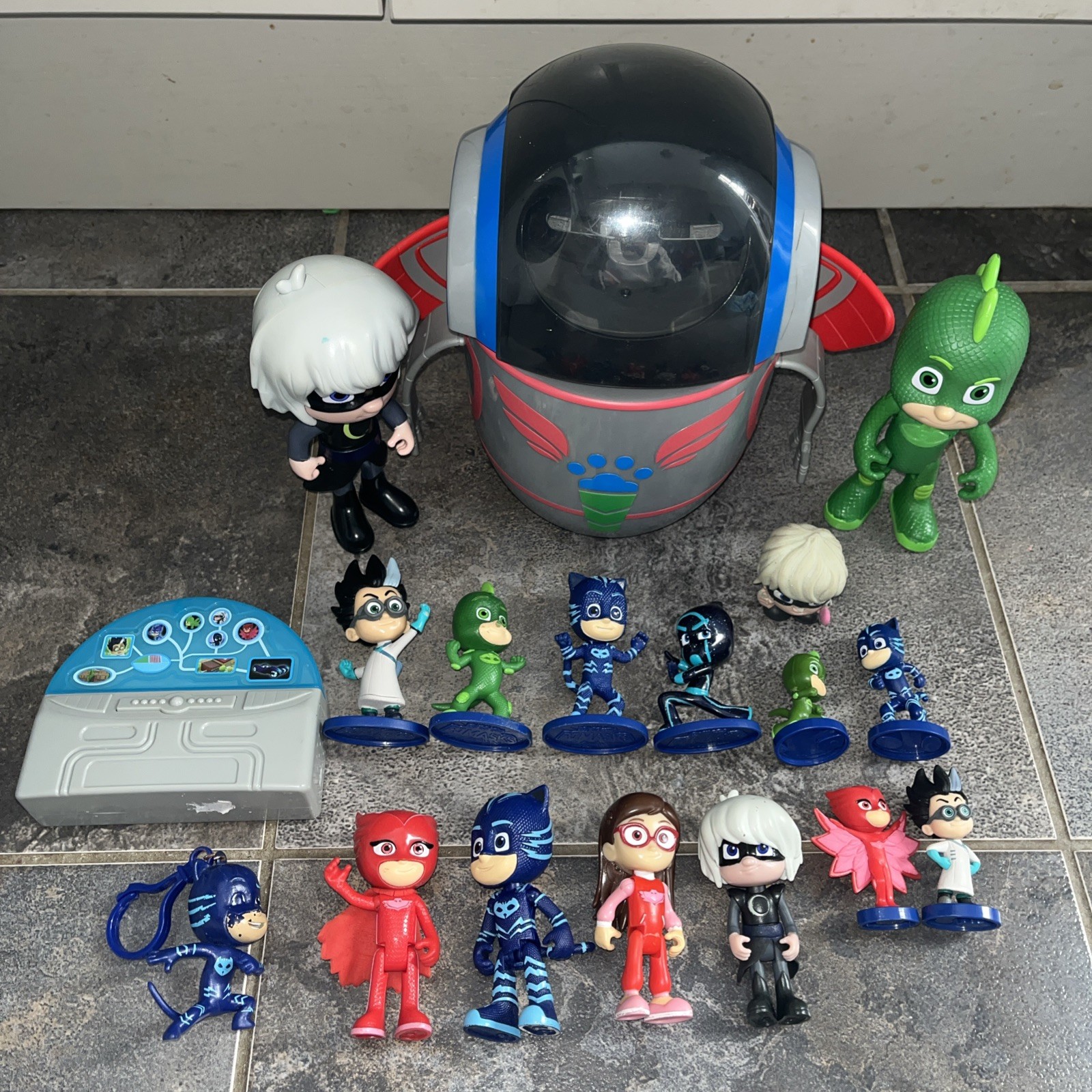PJ Masks Robot Figure Giocattolo Playset Grande Pacchetto Romeo Parlante Luna Girl Gekko
