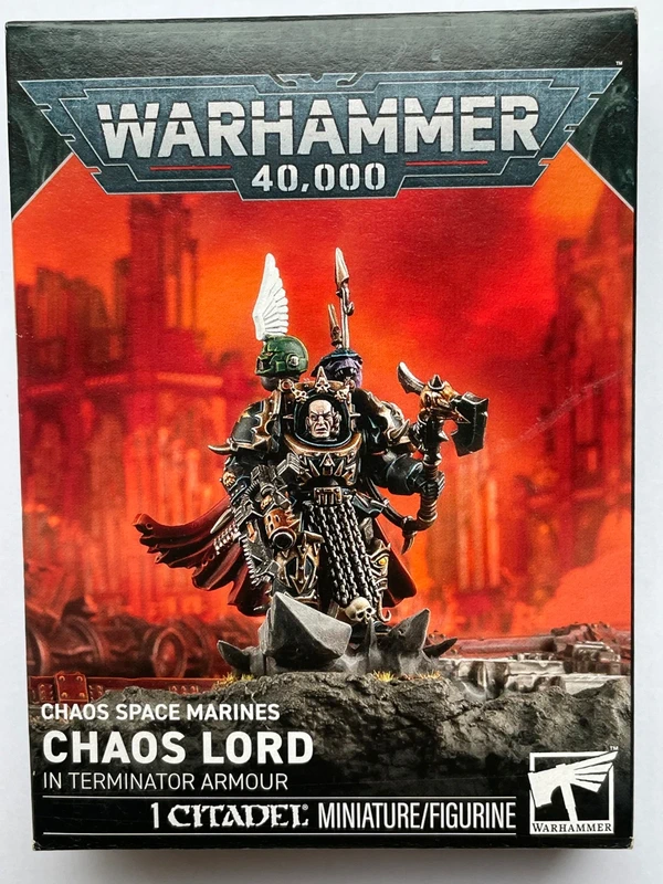 Warhammer 40000 chaos space marines chaos lord in terminator armour