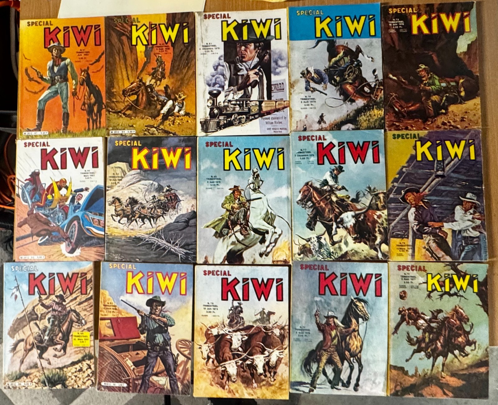 Lot BD Kiwi et Special Kiwi - 47 Numéros vintage