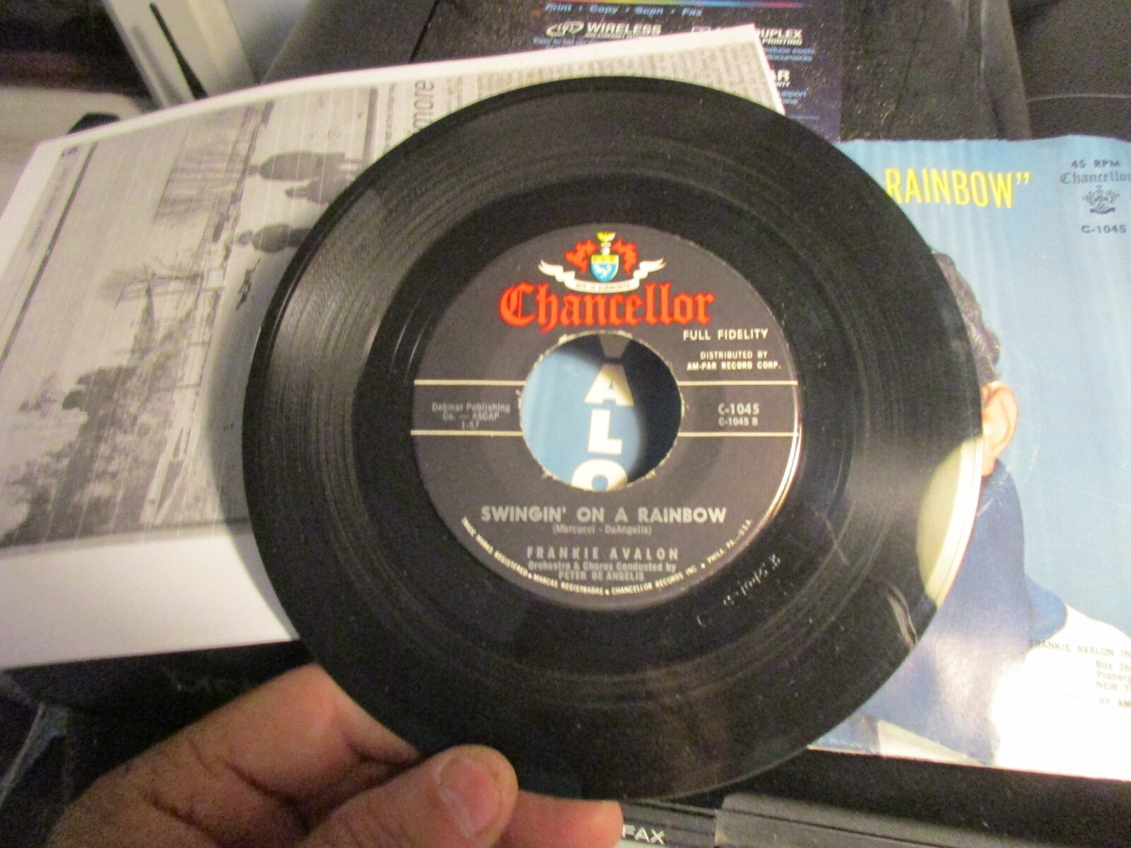 Original Frankie Avalon - Why / Swingin' On A Rainbow 7" Vinyl 45 C1045 USA 1959