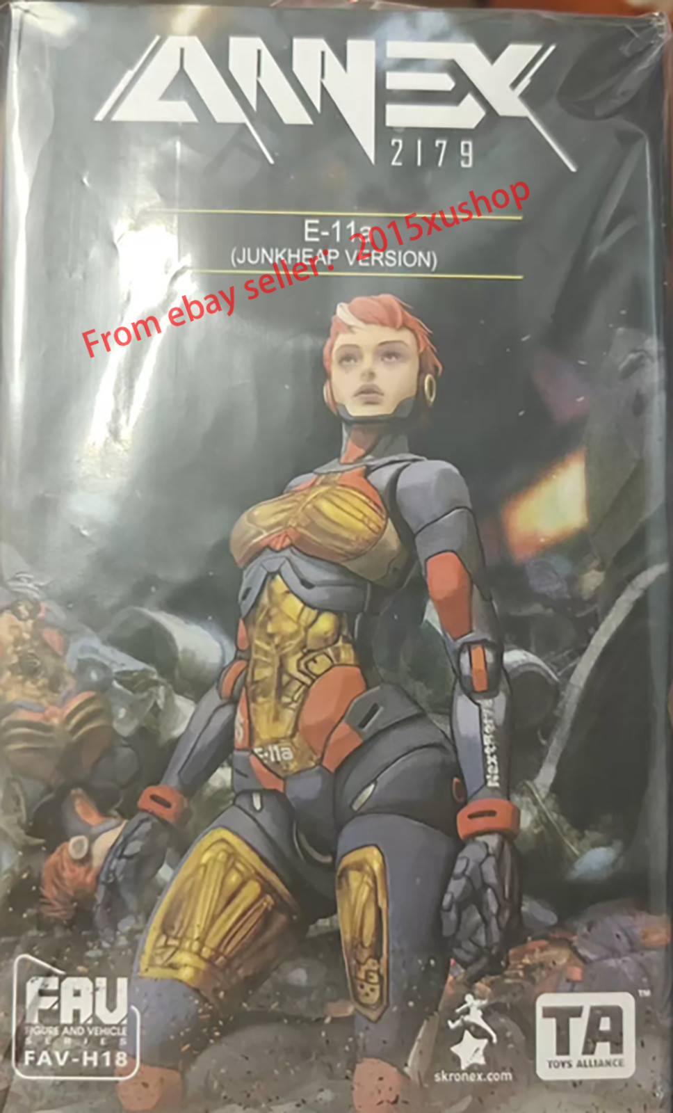 Modellino TA FAV-H18 Acid Rain World scala 1/18 E-11a (versione Junkheap)