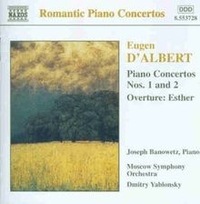 Eugen dAlbert - Klavierkonzerte 1 und 2 von Joseph Banowetz | CD | Zustand gut