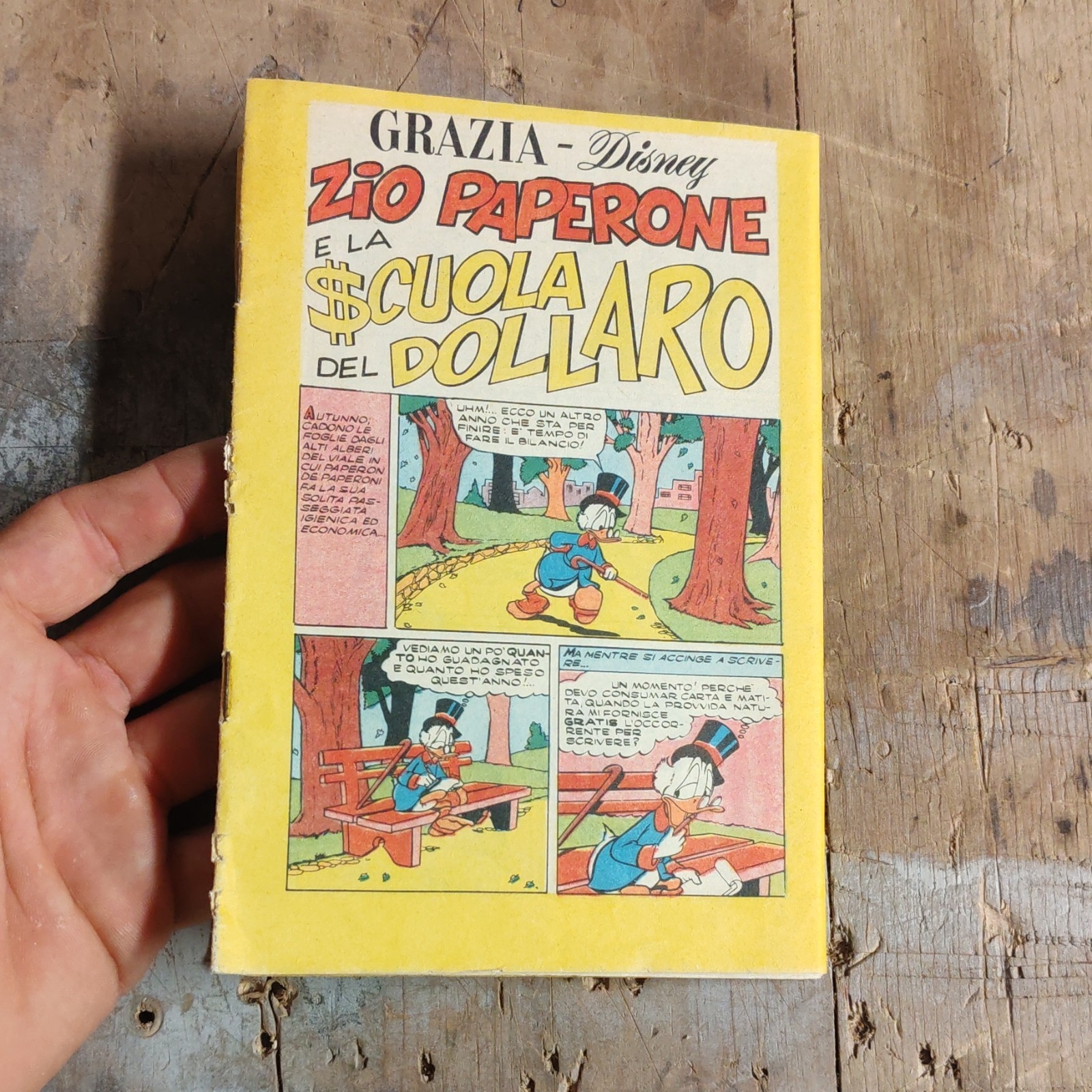 Grazia Disney Zio Paperone e la scuola del dollaro 1975 fumetto ITA