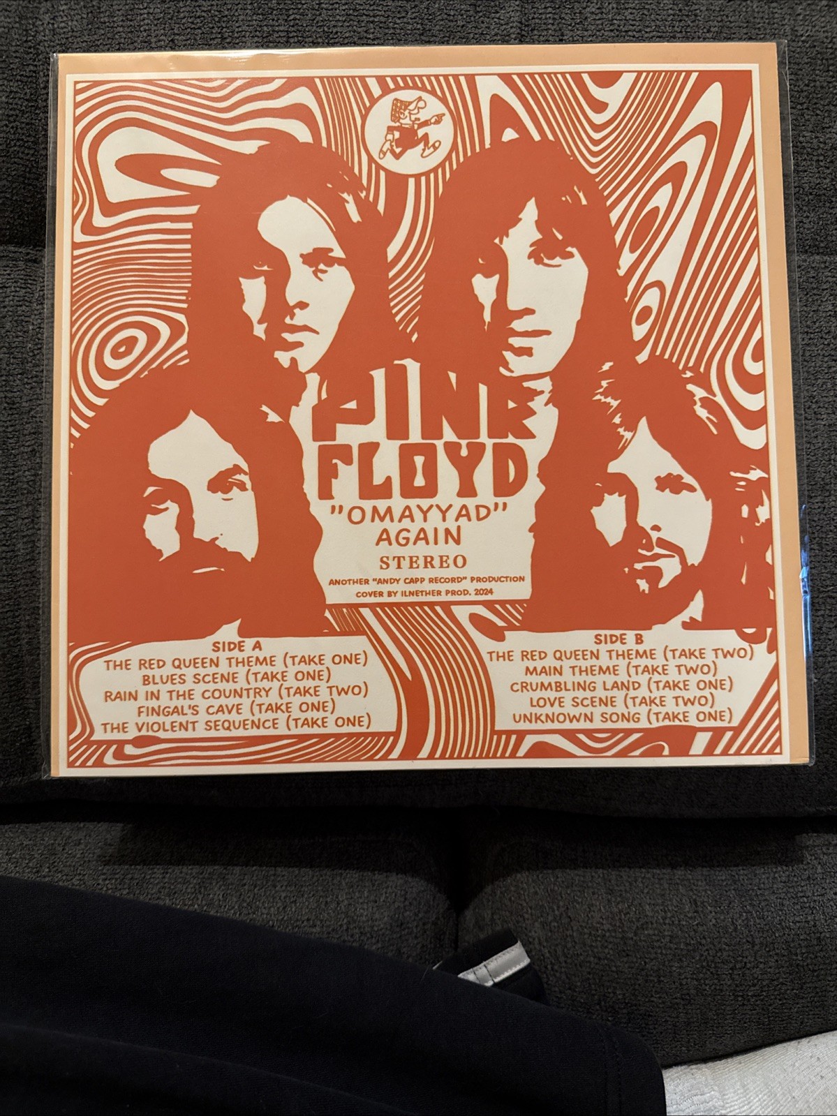 Pink Floyd Omay Yad Again Orange Fried Egg #’ed Rare Oop Vinyl Waters Gilmour