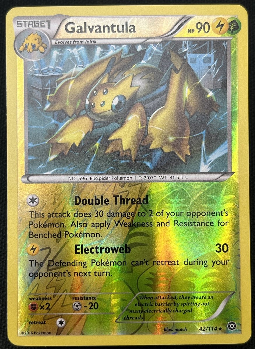 Galvantula Reverse Holo - Rara XY - Steam Siege 42/114 LP