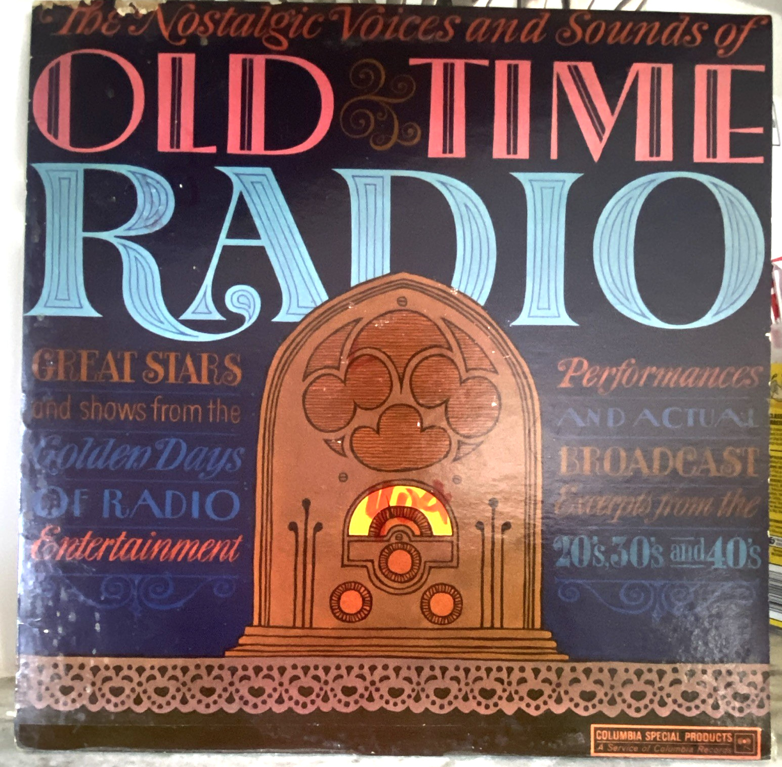Vintage 1962 first edition Special Products, Old Time Radio, 12" Vinyl LP Promo
