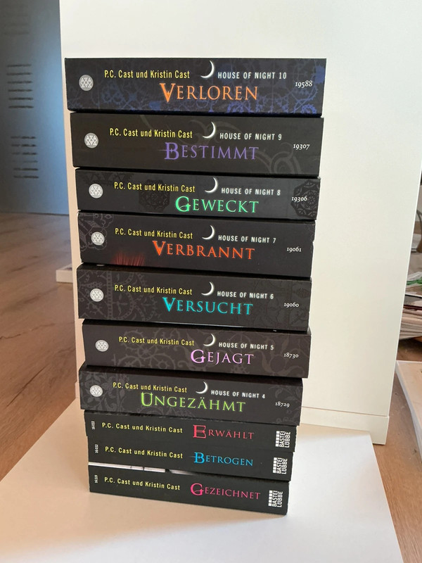 Packet Band 1-10 der Bücherreihe House of Night