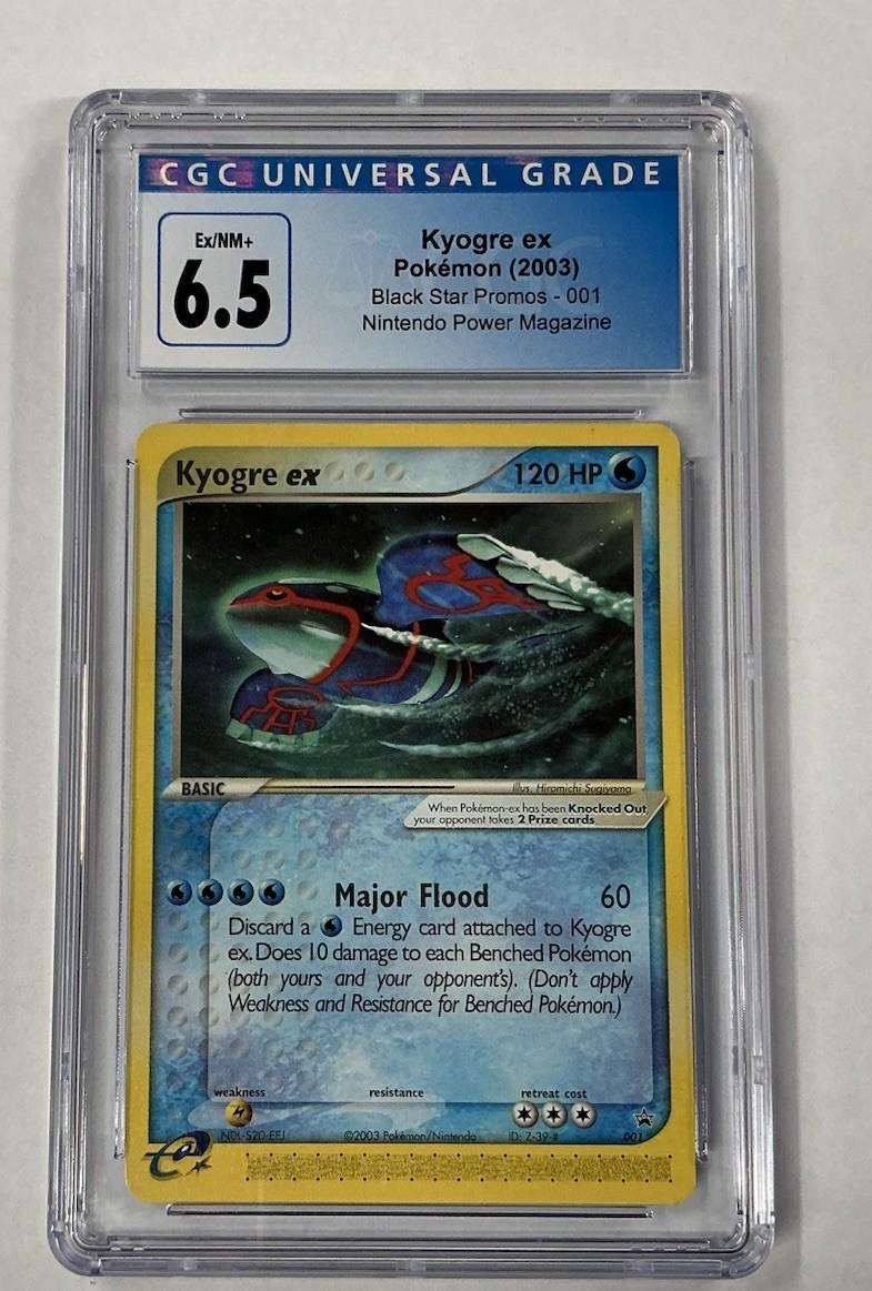 Kyogre ex Blackstar Promo CGC 6.5 Pokemon Nintendo Power Magazine Promo 001