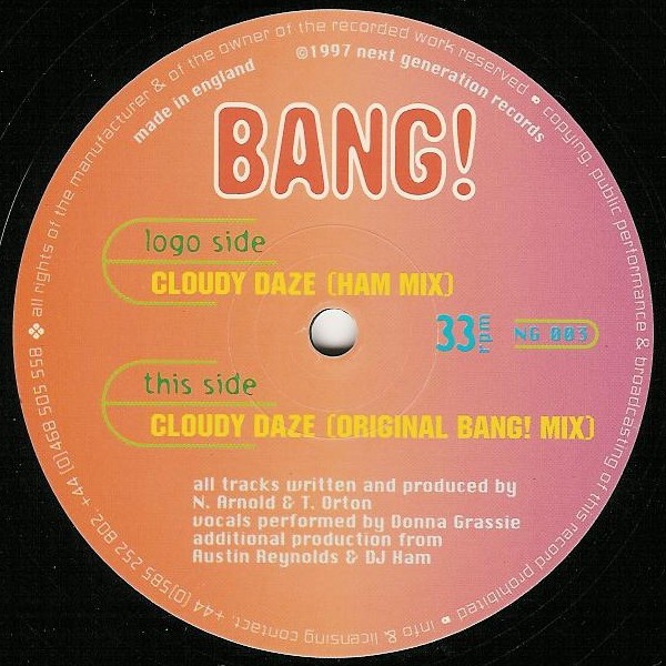 Bang! - Cloudy Daze (12") (Very Good Plus (VG+)) - 4430100006