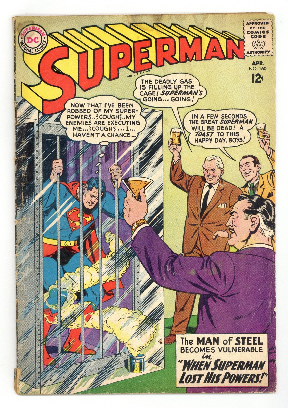 Superman #160 GD 2.0 1963 basso grado