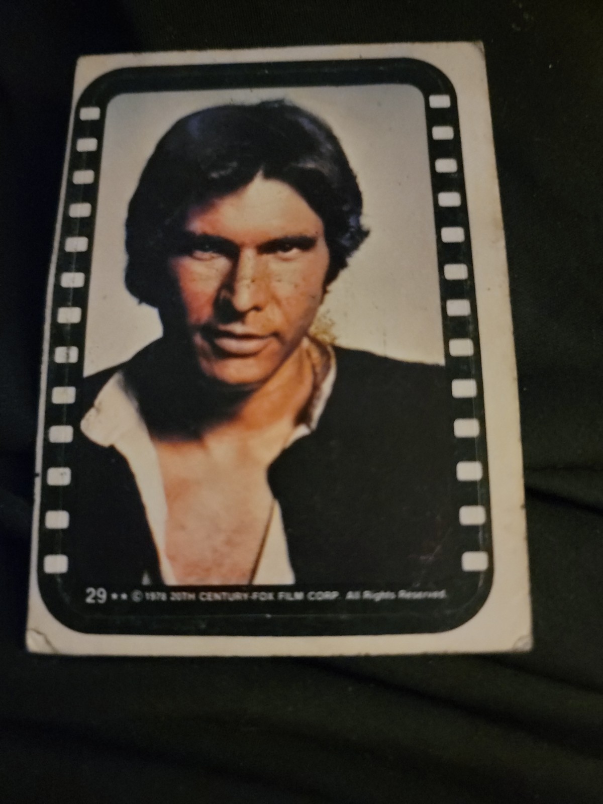 Carta adesiva da collezione Topps Star Wars Han Solo 1977 #29