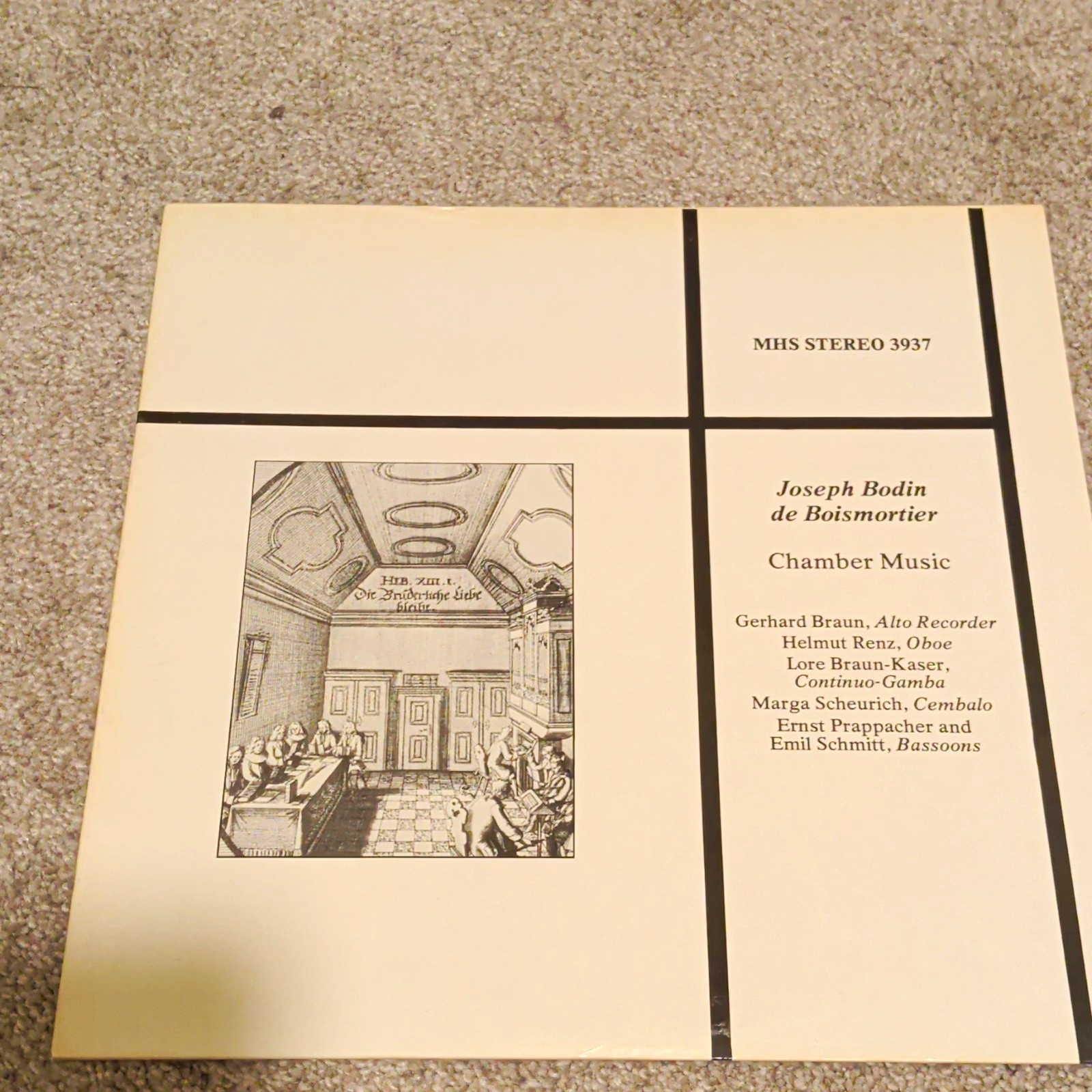 Musical Heritage Society MHS 3937 Boismortier Chamber Music Stereo 12" LP