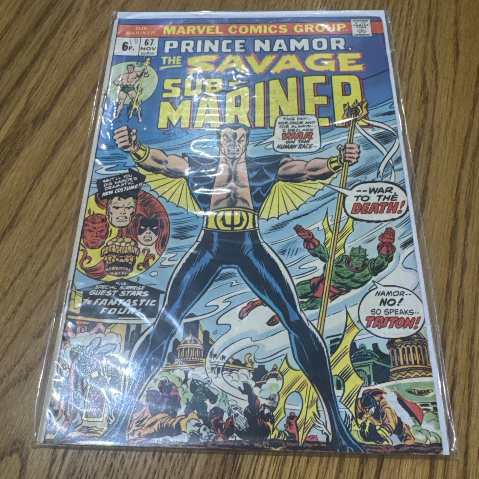 Prince Namor, The Savage Sub-Mariner #67 New Suit Inhumans Appearance 