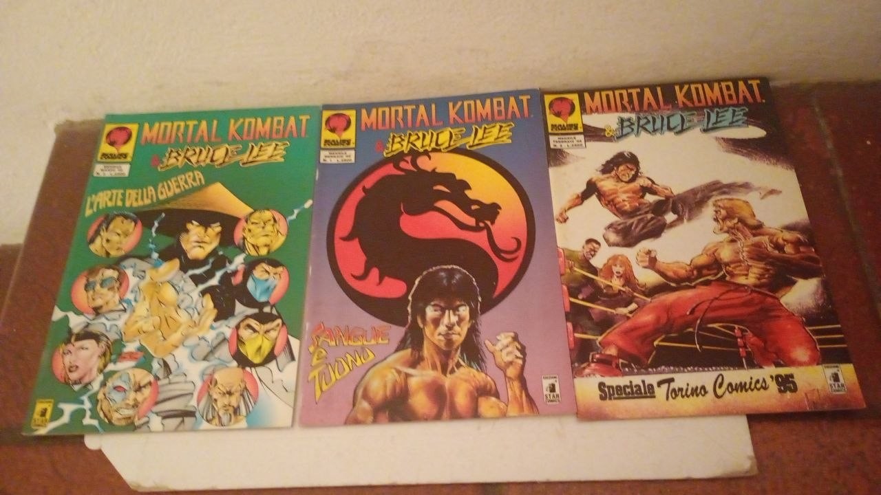 MORTAL KOMBAT & BRUCE LEE N.1 -2 variant torino comics e 3- STAR COMICS 1995