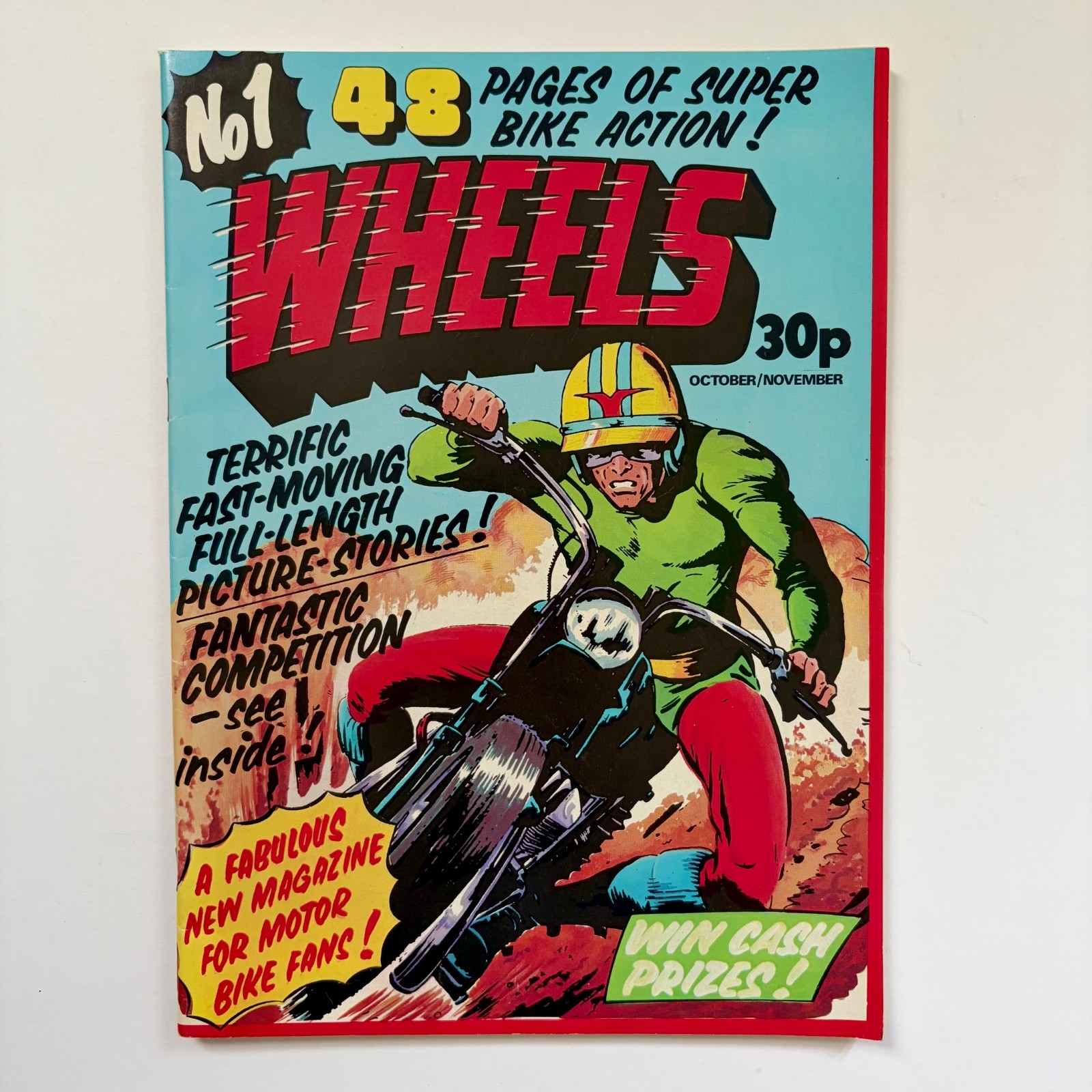 Wheels Comic - Issue 1 - 1978 Byblos Publications - Super Bike Action