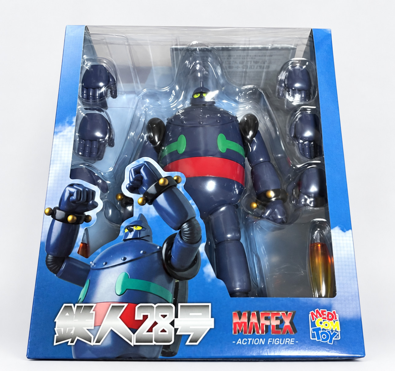 Modellino giocattolo MAFEX n.246 Tetsujin 28 Go originale Color Ver Medicom Giappone nuovo