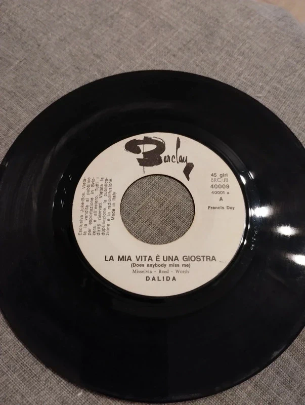 Dalida / Michel Delpech – La Mia Vita È Una (Does Anybody Miss Me) / L'Isola Di Wight 45" Jukebox