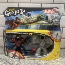 Heroes of Goo Jit Zu Marvel Glow Surge Spider-Verse Super Collider Pack Nuovo Giocattolo