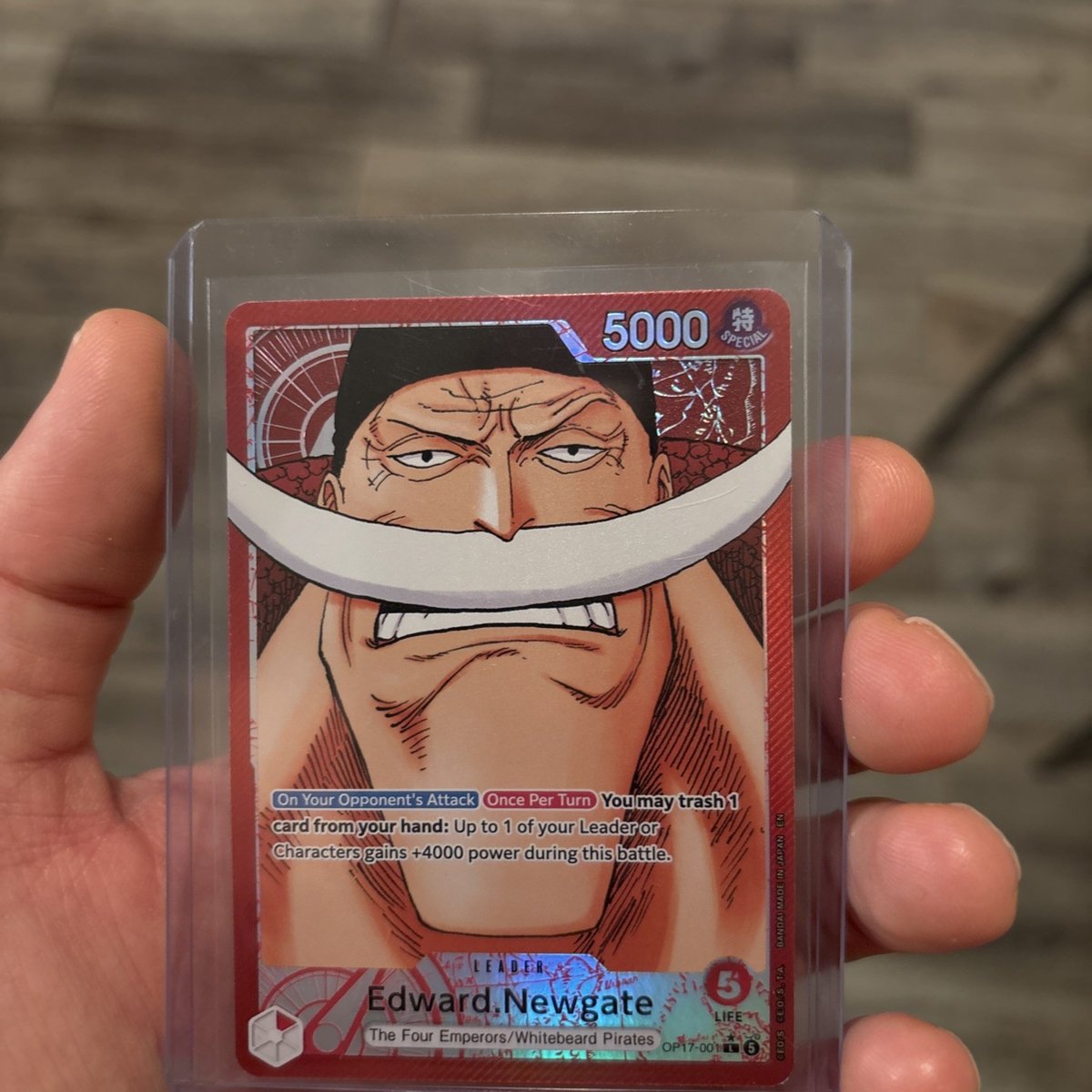 One Piece OP-17 Leader Alt Art Edward.Newgate OP17-001 Leader Special 