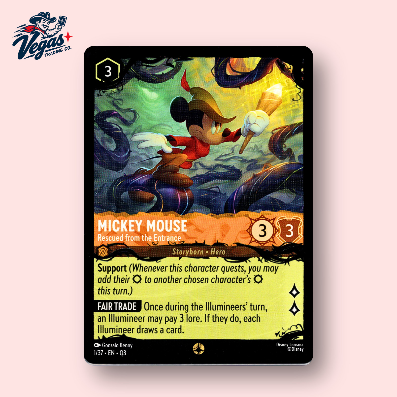 Topolino salvato dall'ingresso 1/37 Illumineer's Quest Disney Lorcana