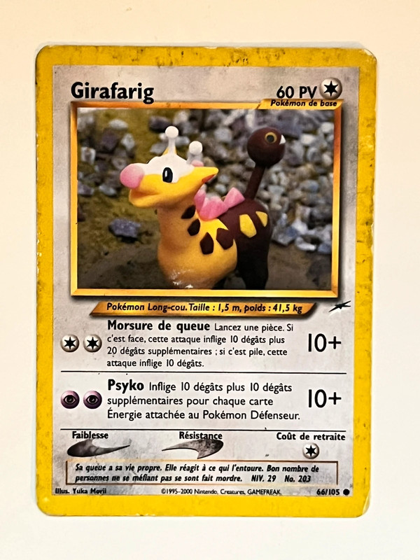 Carte Pokémon Girafig 60pv 66/105