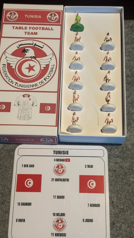 Équipe Tunisie subbuteo neuf