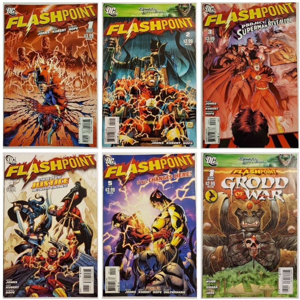 FLASHPOINT 1-5 2 3 4 RARA SECONDA STAMPA E GRODD OF WAR 1! 1° APP COMPLETA THOMAS WAYNE