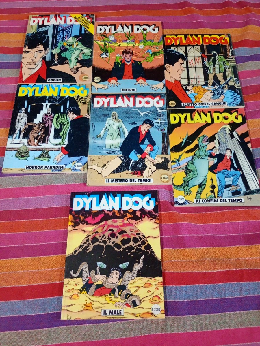 DYLAN DOG LOTTO 7 Fumetti Serie Continua dal N45 al N51