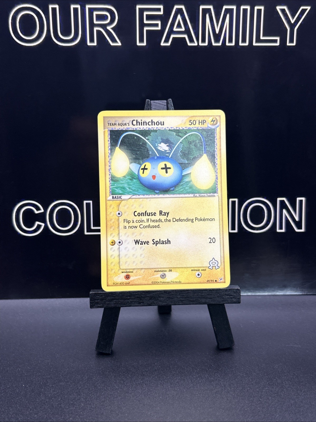 Team Aqua's Chinchou 49/95 Team Magma vs Team Aqua Regular 2004 Pokemon Card