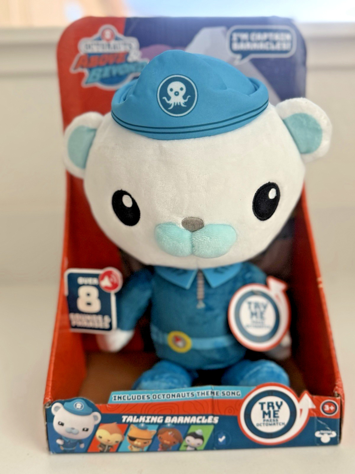 Peluche parlante Octonauts Above & Beyond Captain Barnacles 13 pollici - NUOVO