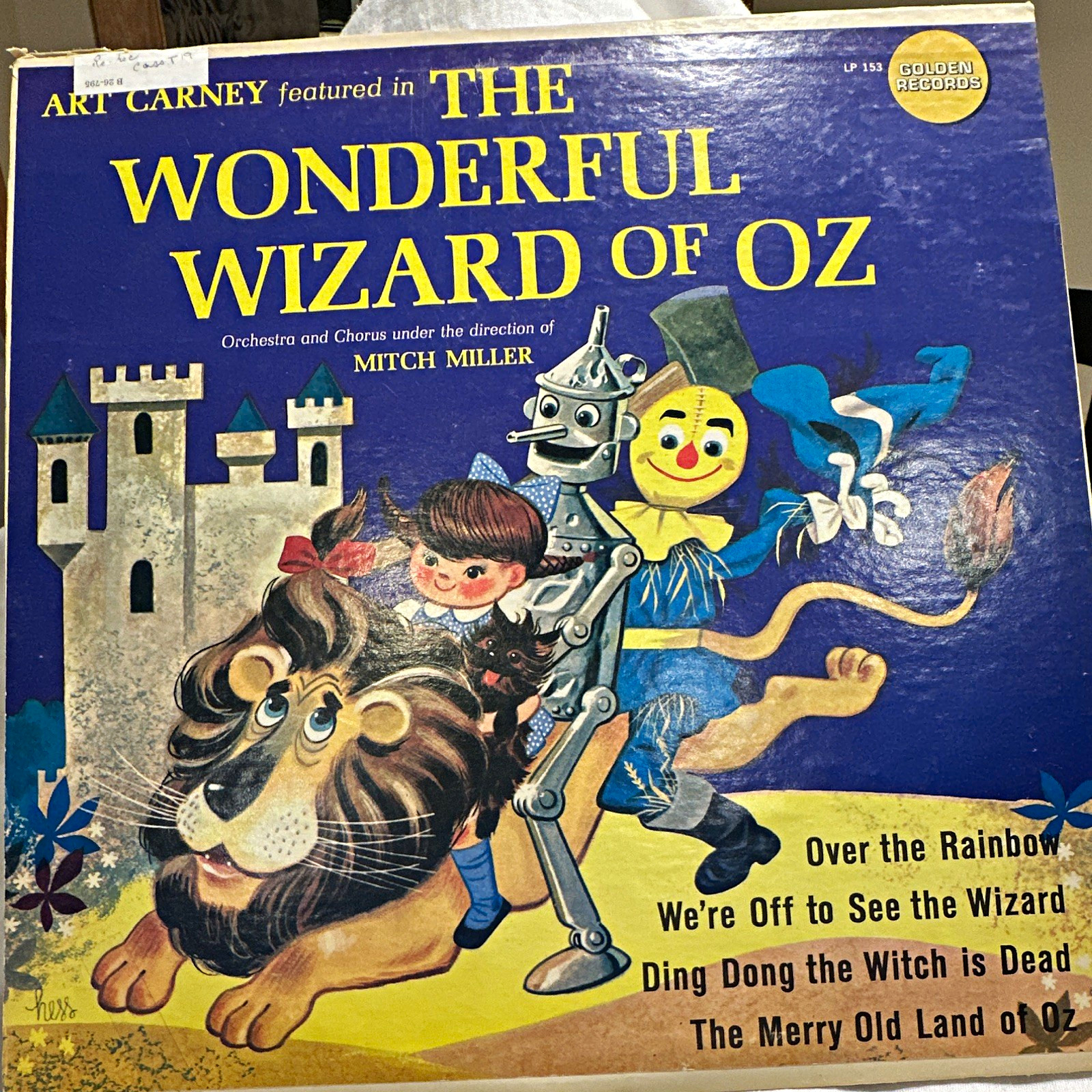Art Carney The Wonderful Wizard of Oz LP 33 RPM Golden Records LP 153 Hi-Fi
