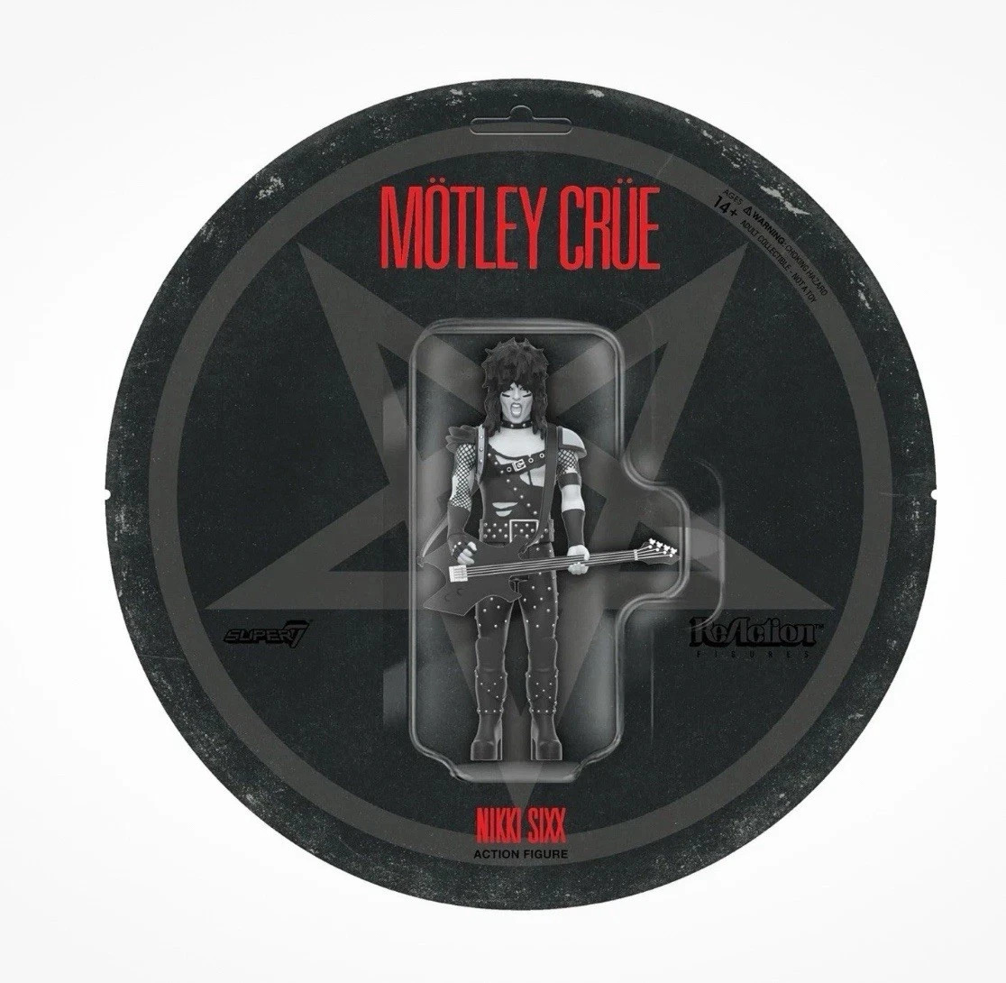 ACTION FIGURE - MICK MARS - MOTLEY CRUE - SUPER 7 - NUOVO