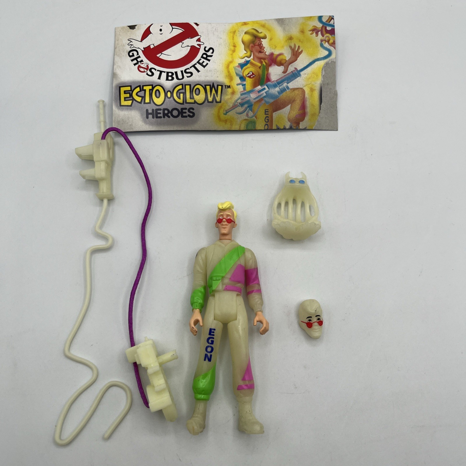 Kenner 1984 Vintage The Real Ghostbusters Ecto Glow Heroes Egon LEGGI